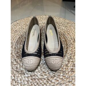 Chanel raffia ballerina Size 42